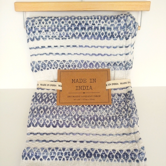 🎁Decorative Hand Knit Throw Made in India